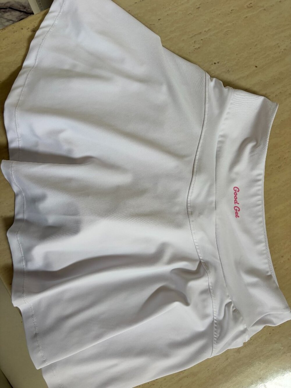 Good Get Pickleball/Tennis Skirt, White, Large